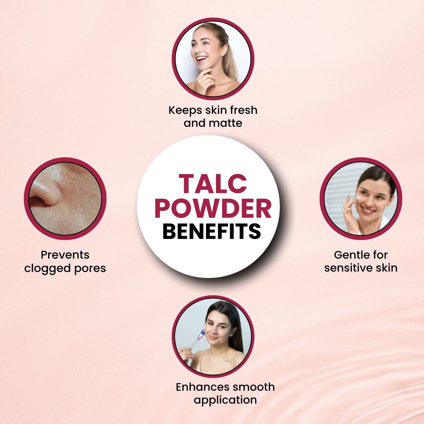 GGV Talc Powder, 500gm (18oz)-Cosmetic Grade Green Garden Vibes Grades