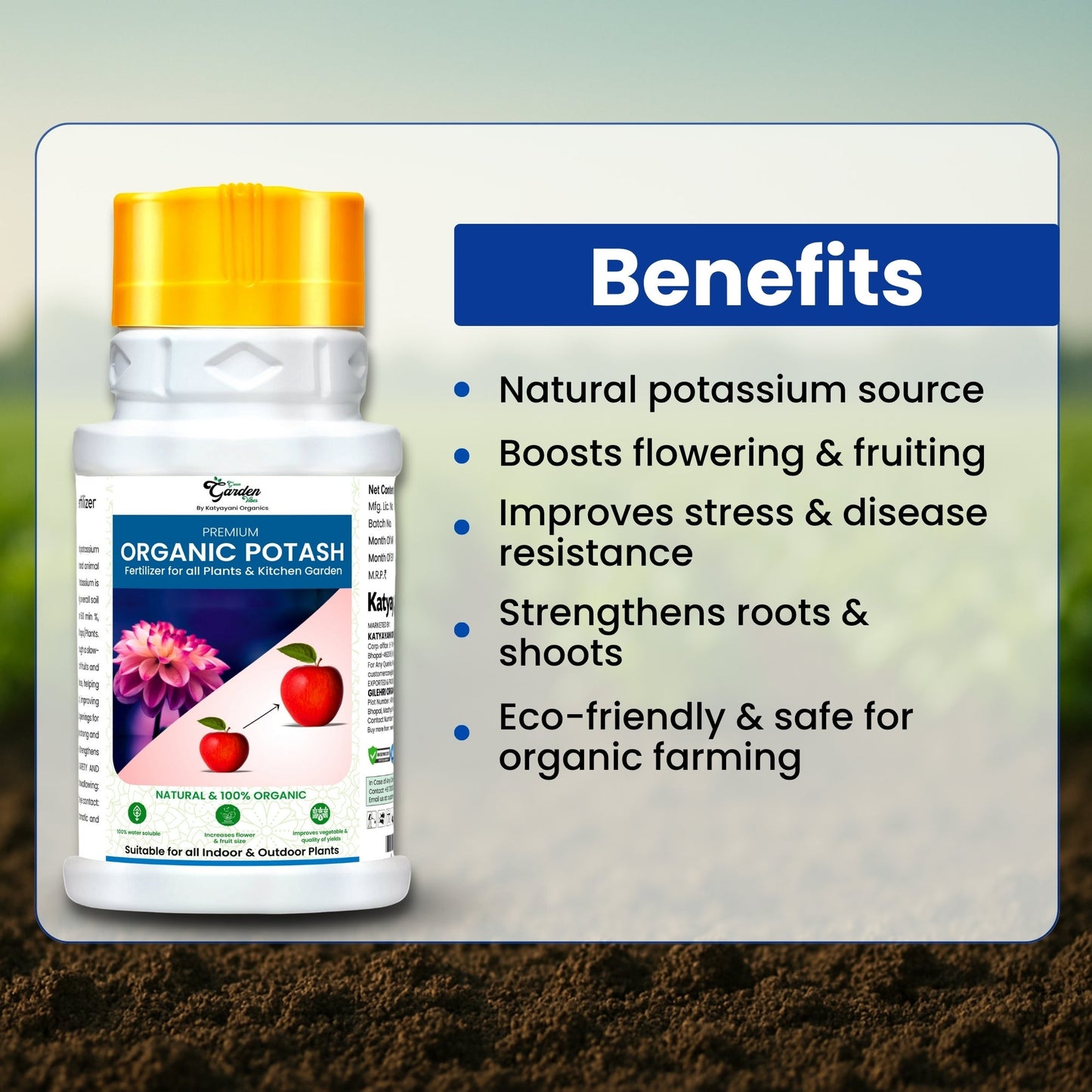 GGV Organic Potash Fertilizer Green Garden Vibes Canada