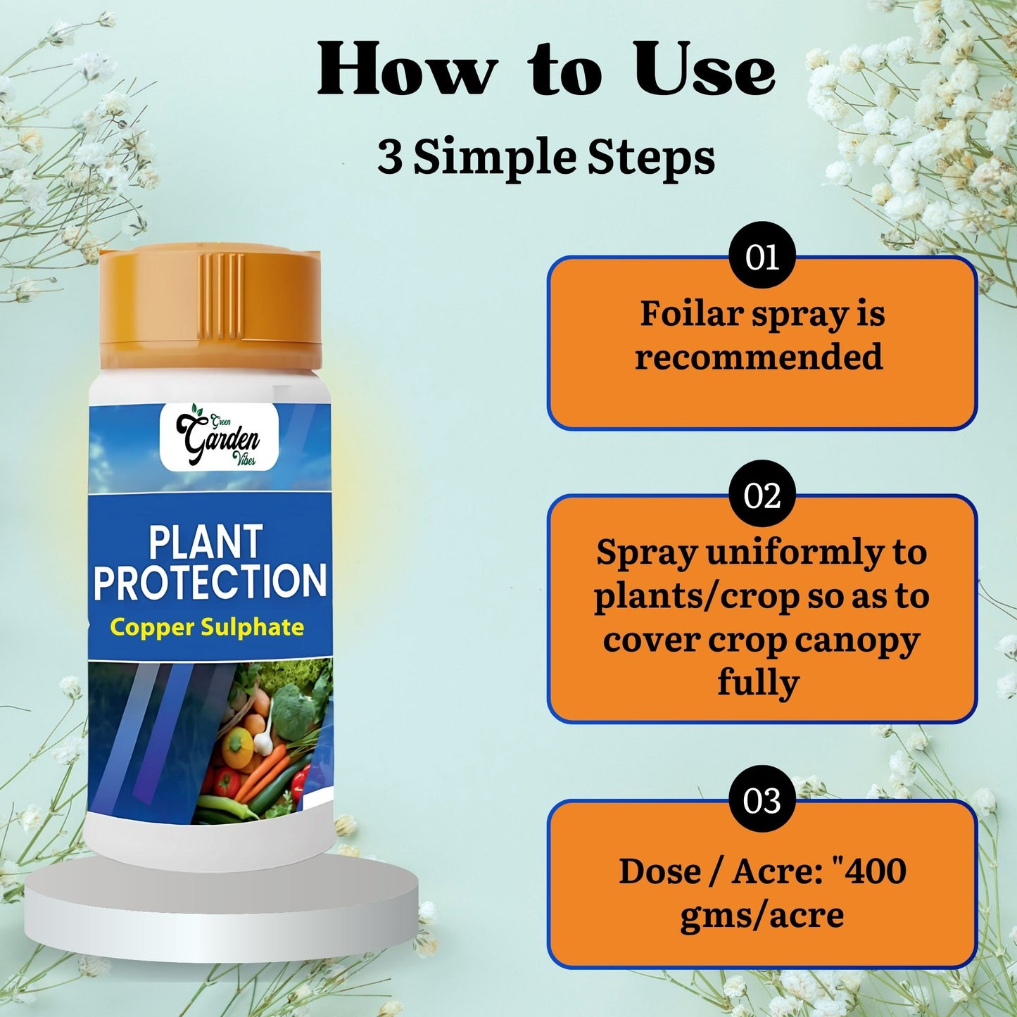 GGV Premium Grade Copper Sulphate for Plant Protection | Fungicide & Bactericide