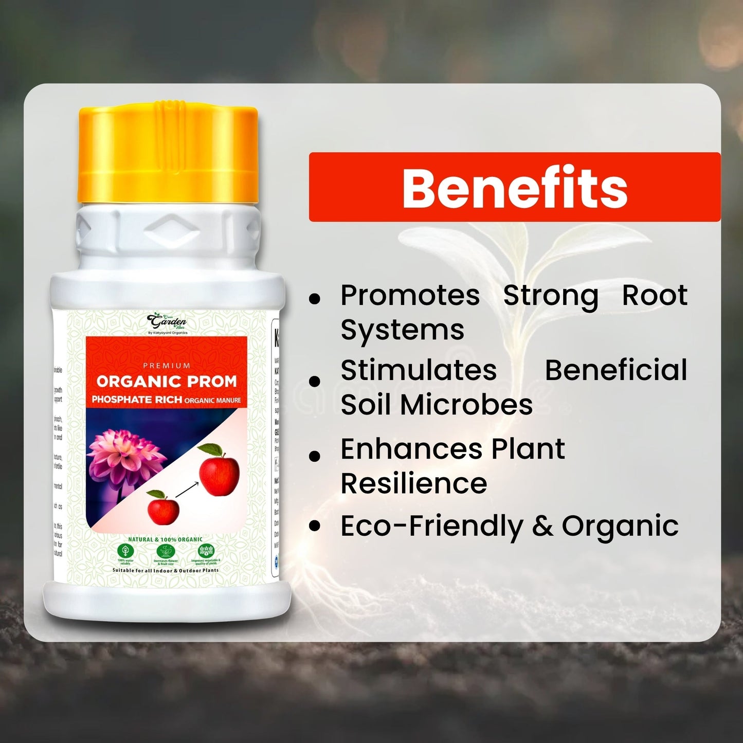 GGV Prom Organic Fertilizer | Phosphate Rich Organic Manure Green Garden Vibes Canada