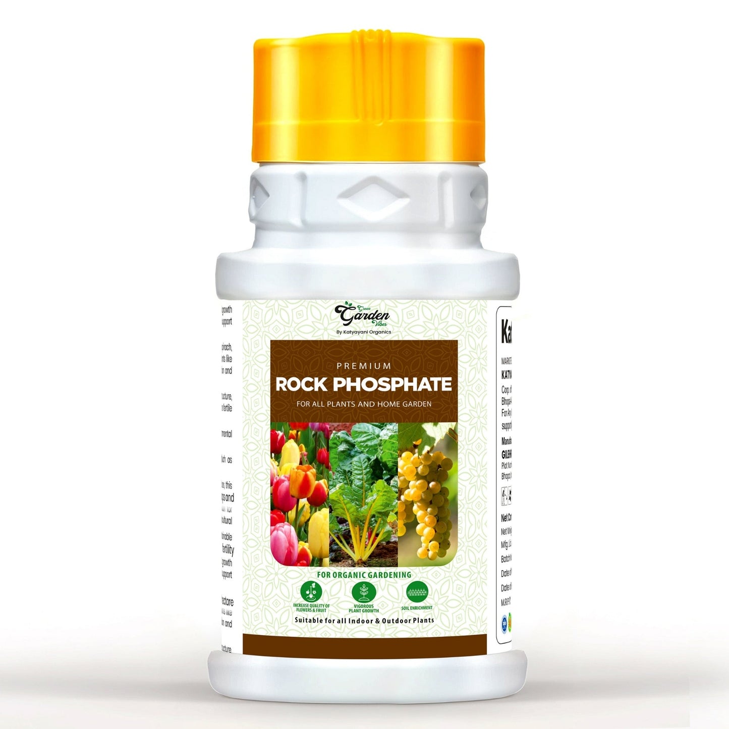 GGV Organic Premium Rock Phosphate (Boost Root Growth & Flowering) Green Garden Vibes Canada