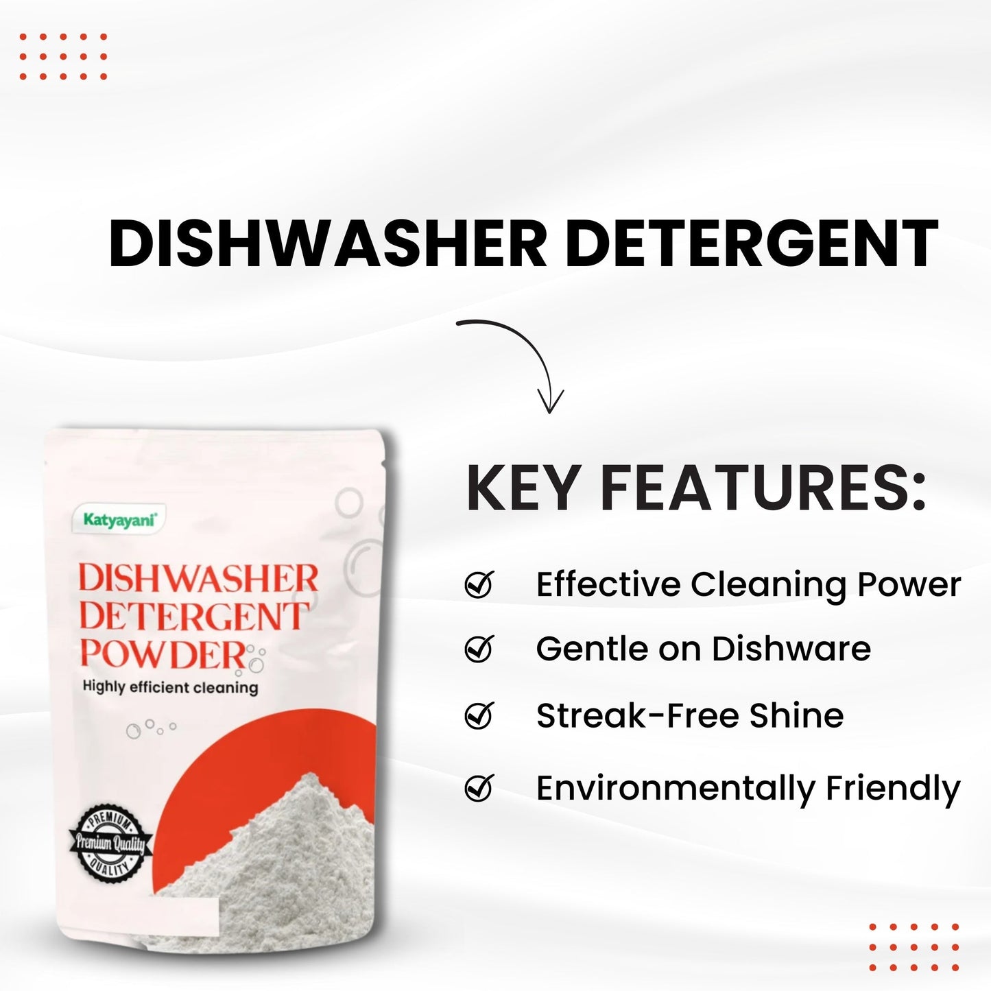 GGV Dishwasher Detergent 454 gm (1 lb)-Cleaning Grade Green Garden Vibes Grades