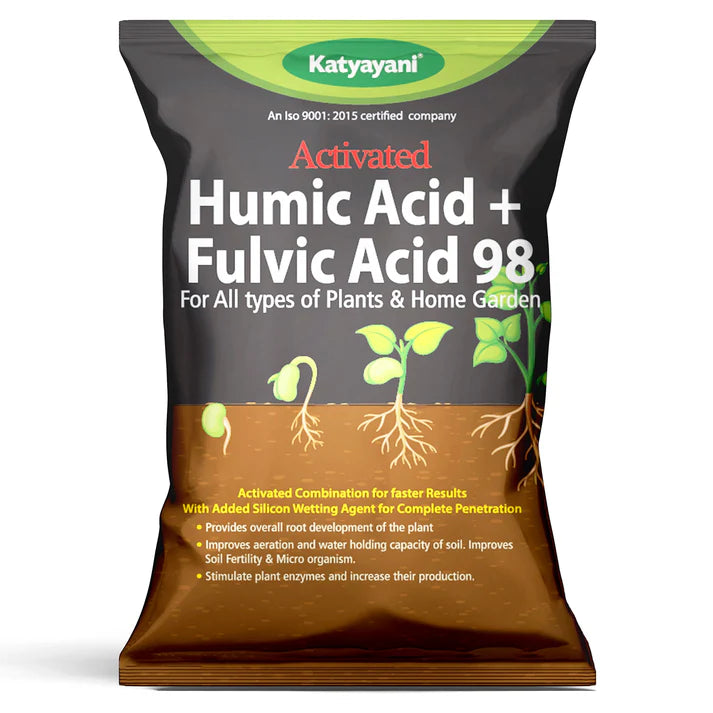 GGV Activated Humic Acid + Fulvic Acid 98% | Organic Soil Conditioner & Plant Growth Enhancer GGV canada