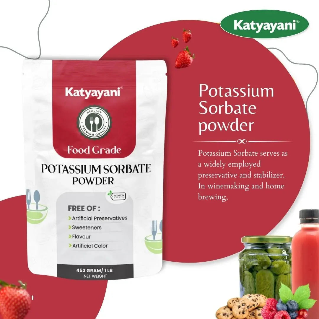 Potassium Sorbate 453 gm (1lb)-Food Grade Green Garden Vibes Grades