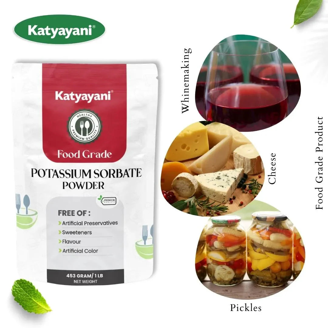 Potassium Sorbate 453 gm (1lb)-Food Grade Green Garden Vibes Grades