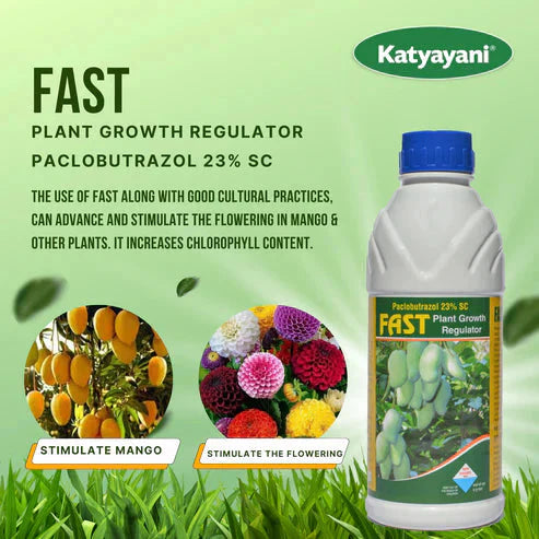 Buy 1 Get 1 Free β Katyayani FAST Paclobutrazol 23% SC | Plant Growth Regulator for Mango & Vegetables | Global Farming Green Garden Vibes Canada