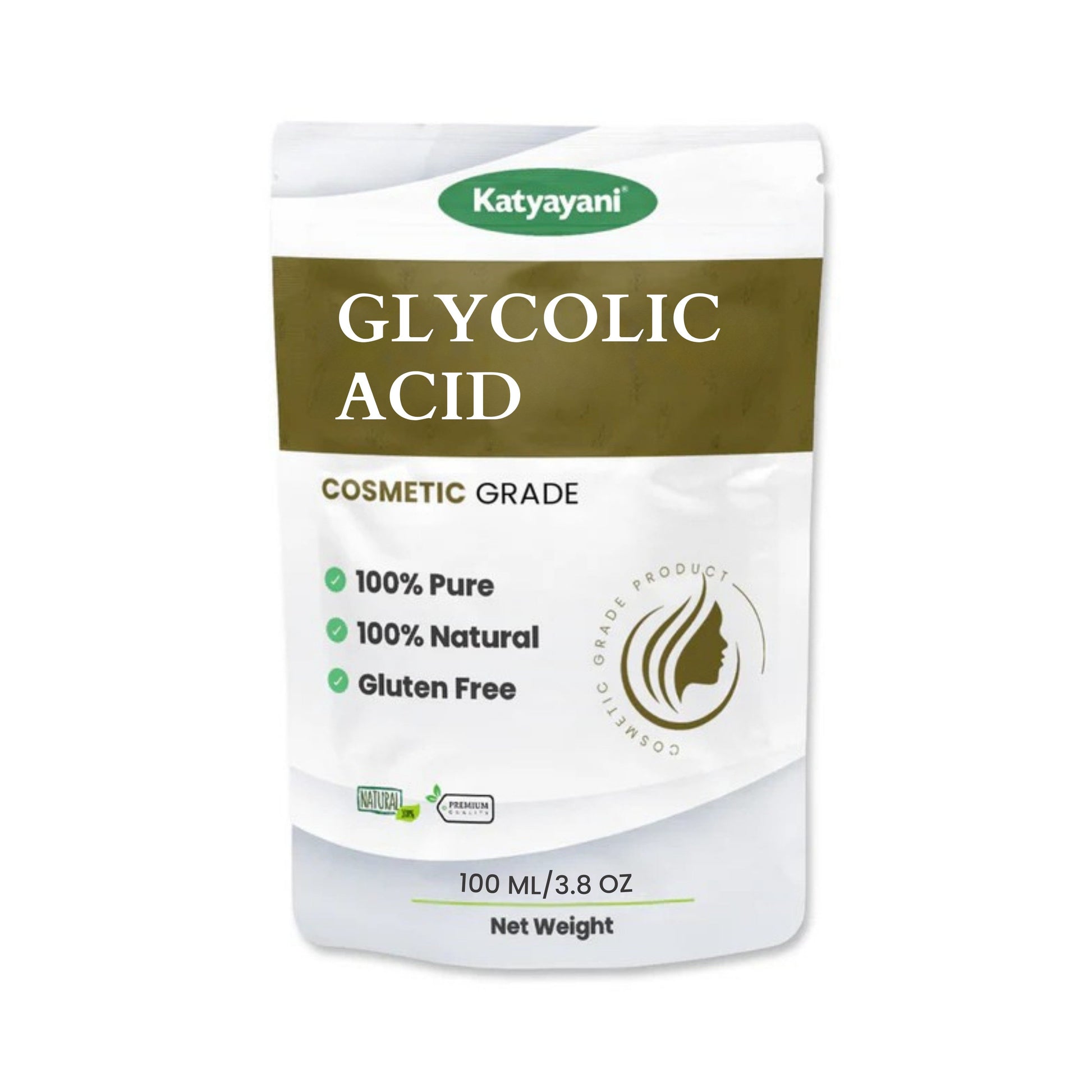 GGV Glycolic Acid - Cosmetic Grade 100 ml (3.38 oz) | Deep Cleansing & Brightening for All Skin Types Green Garden Vibes Grades
