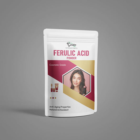 GGV Ferulic Acid Powder-Cosmetic Grade 28gm/ OZ | Anti-Aging Properties |Natural Antioxidant Green Garden Vibes Grades