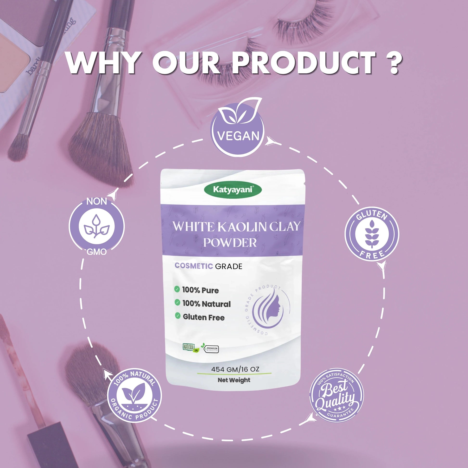 GGV White Kaolin 454gm (16oz)-Cosmetic Grade Green Garden Vibes Grades