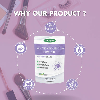 GGV White Kaolin 454gm (16oz)-Cosmetic Grade Green Garden Vibes Grades