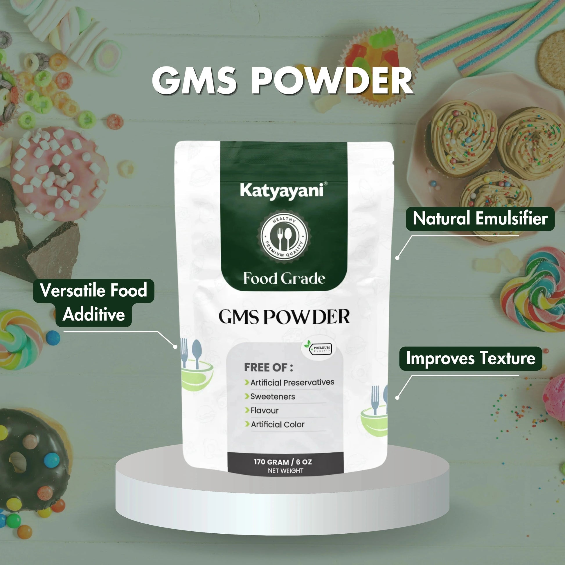 GGV GMS Powder-Food Grade Green Garden Vibes Grades