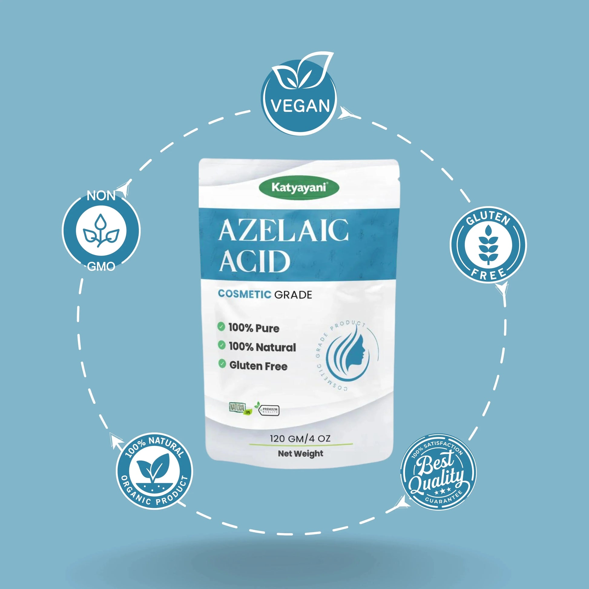 GGV Azelaic Acid Powder-Cosmetic Grade Green Garden Vibes Grades