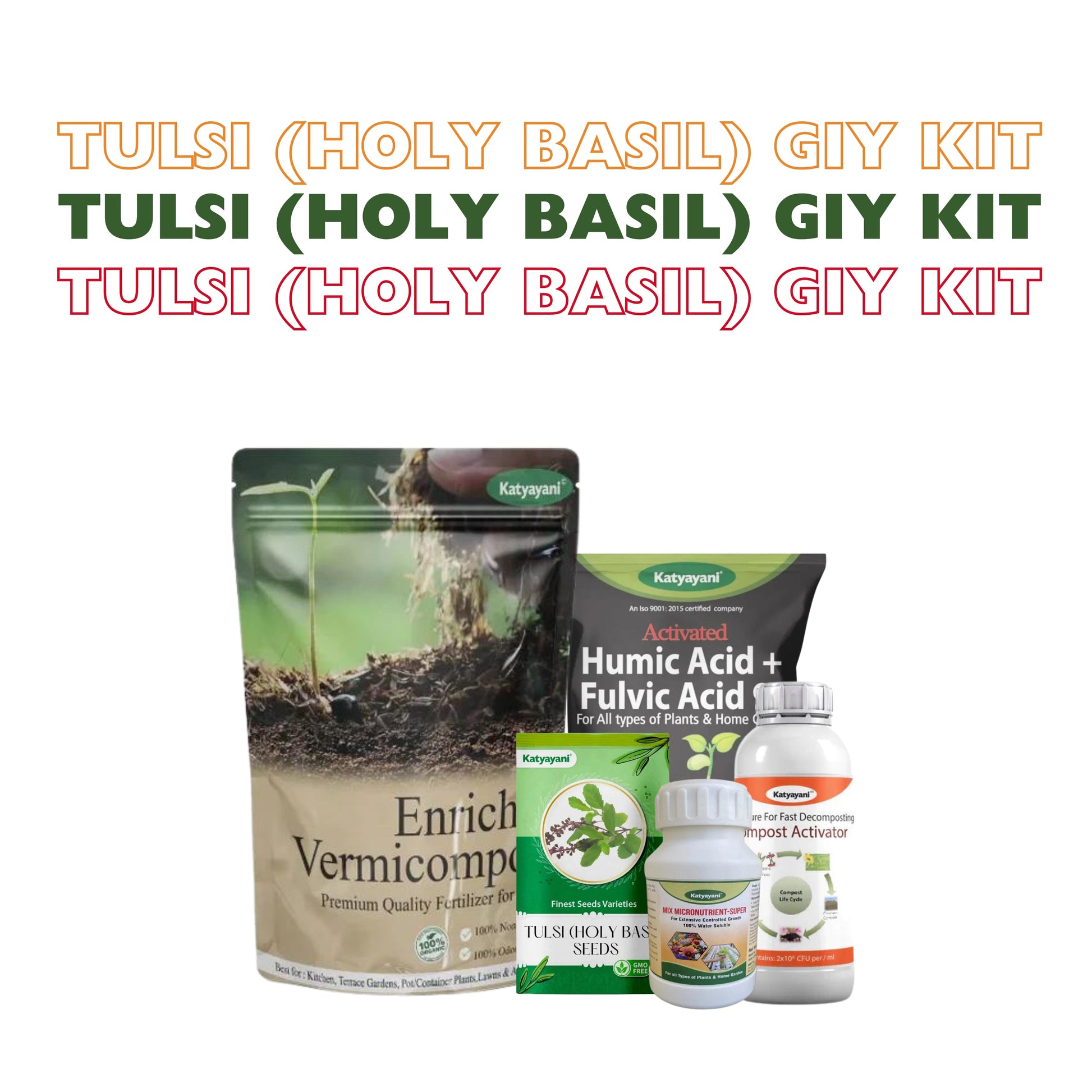 GGV Tulsi (Holy Basil) Grow it yourself kit Green Garden Vibes Canada