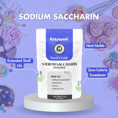 GGV Sodium Saccharin -907 gm-Food Grade Green Garden Vibes Grades