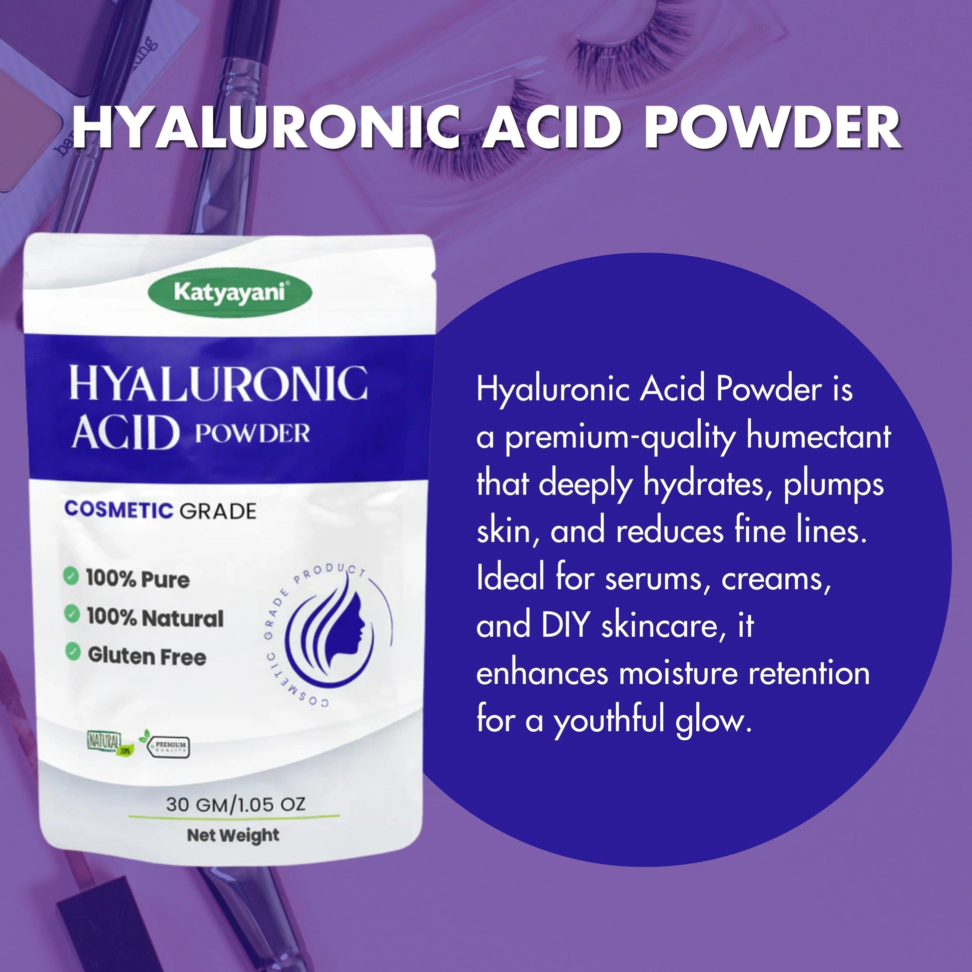 GGV Hyaluronic Acid Powder-Cosmetic Grade Green Garden Vibes Grades