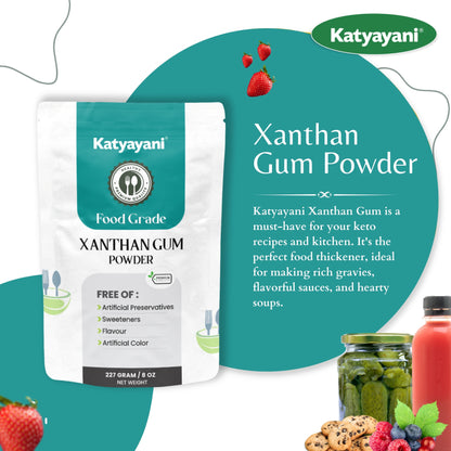 Xanthan Gum 227 gm (8oz)- Food Grade Green Garden Vibes Grades