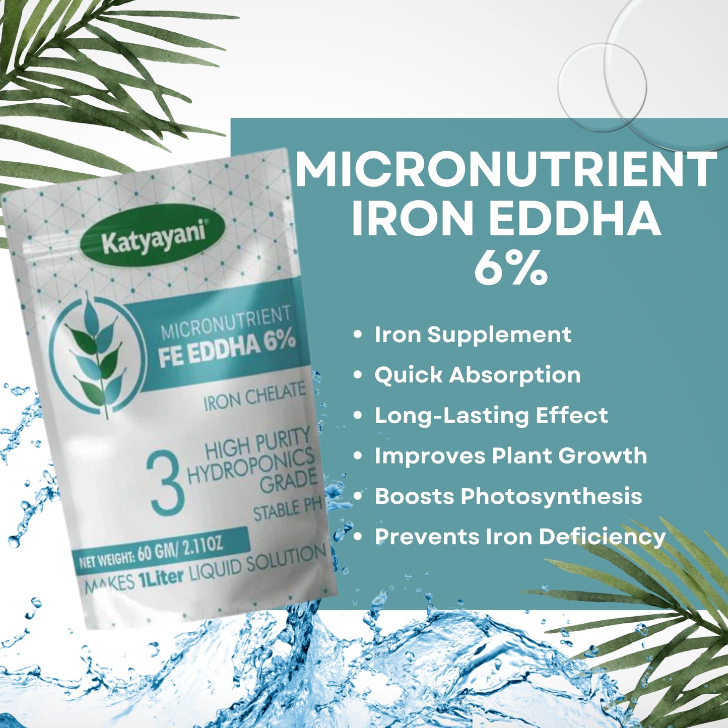 GGV Iron EDDHA: Micronutrient Green Garden Vibes Hydroponics