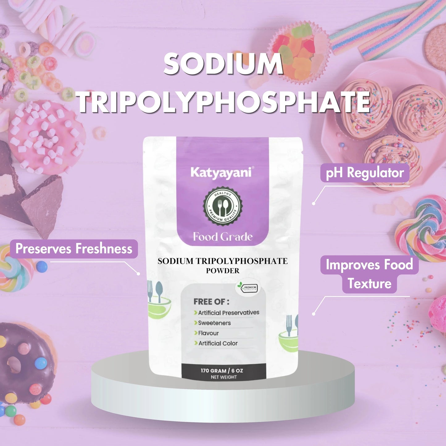 GGV Sodium TripolyPhosphate - Food Grade Green Garden Vibes Grades