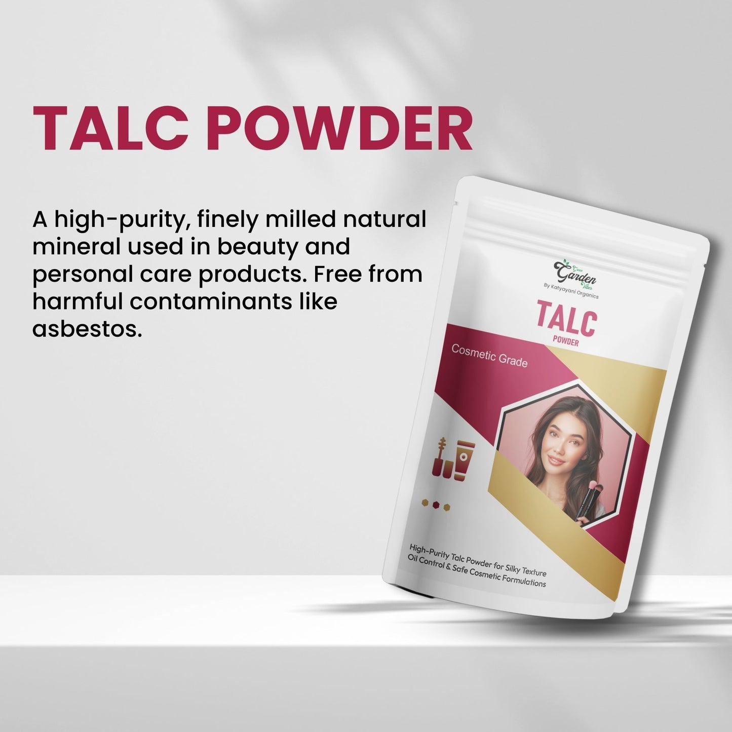 GGV Talc Powder, 500gm (18oz)-Cosmetic Grade Green Garden Vibes Grades