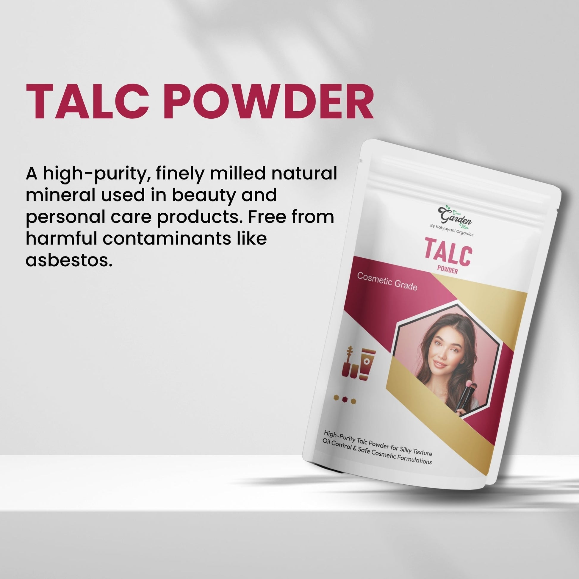 GGV Talc Powder, 500gm (18oz)-Cosmetic Grade Green Garden Vibes Grades