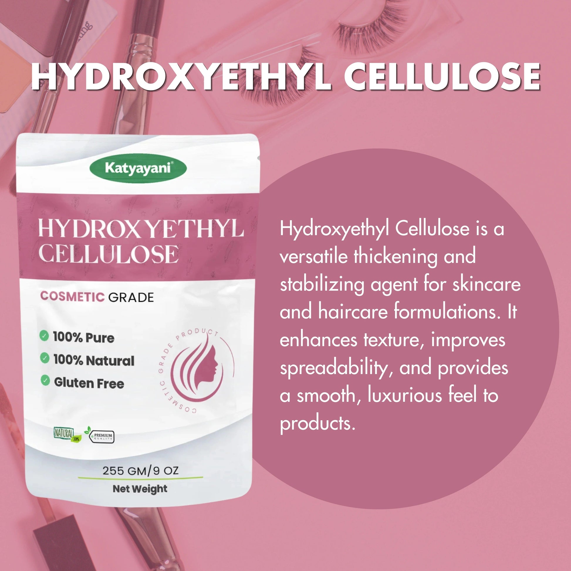 GGV HydroxyEthyl Cellulose-Cosmetic Grade Green Garden Vibes Grades