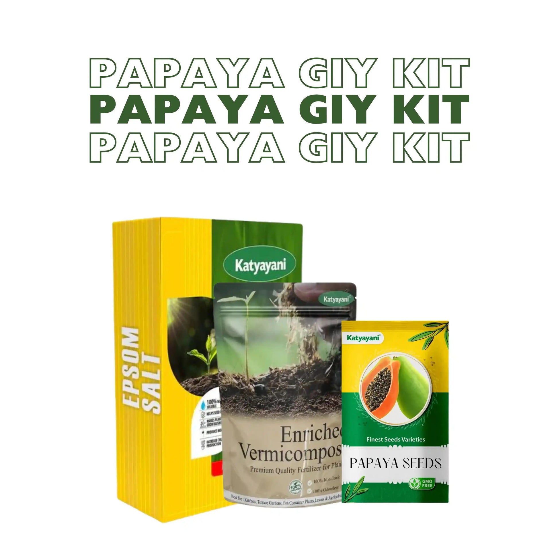 GGV Papaya Grow It Yourself Kit Green Garden Vibes Grades