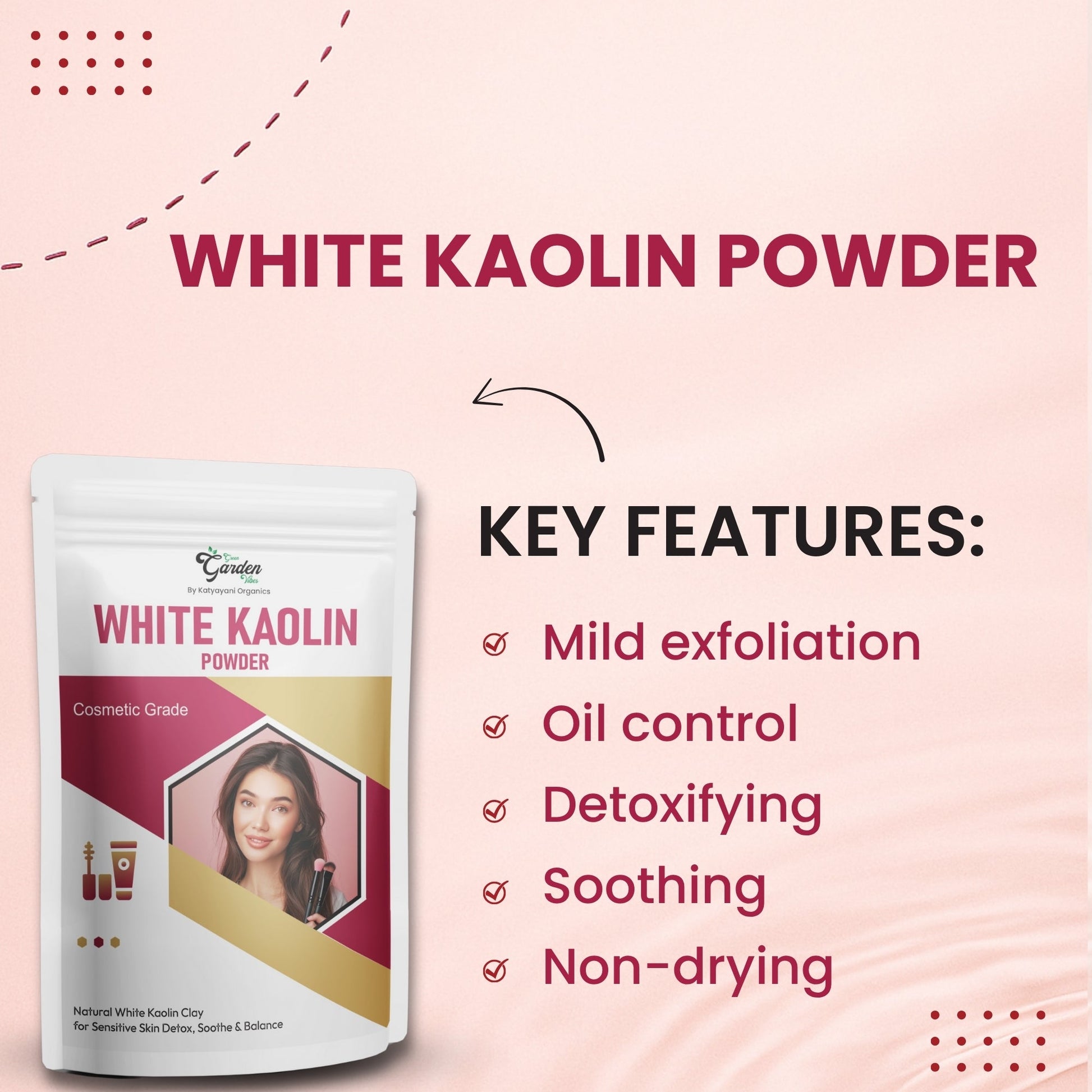 GGV White Kaolin 454gm (16oz)-Cosmetic Grade Green Garden Vibes Grades