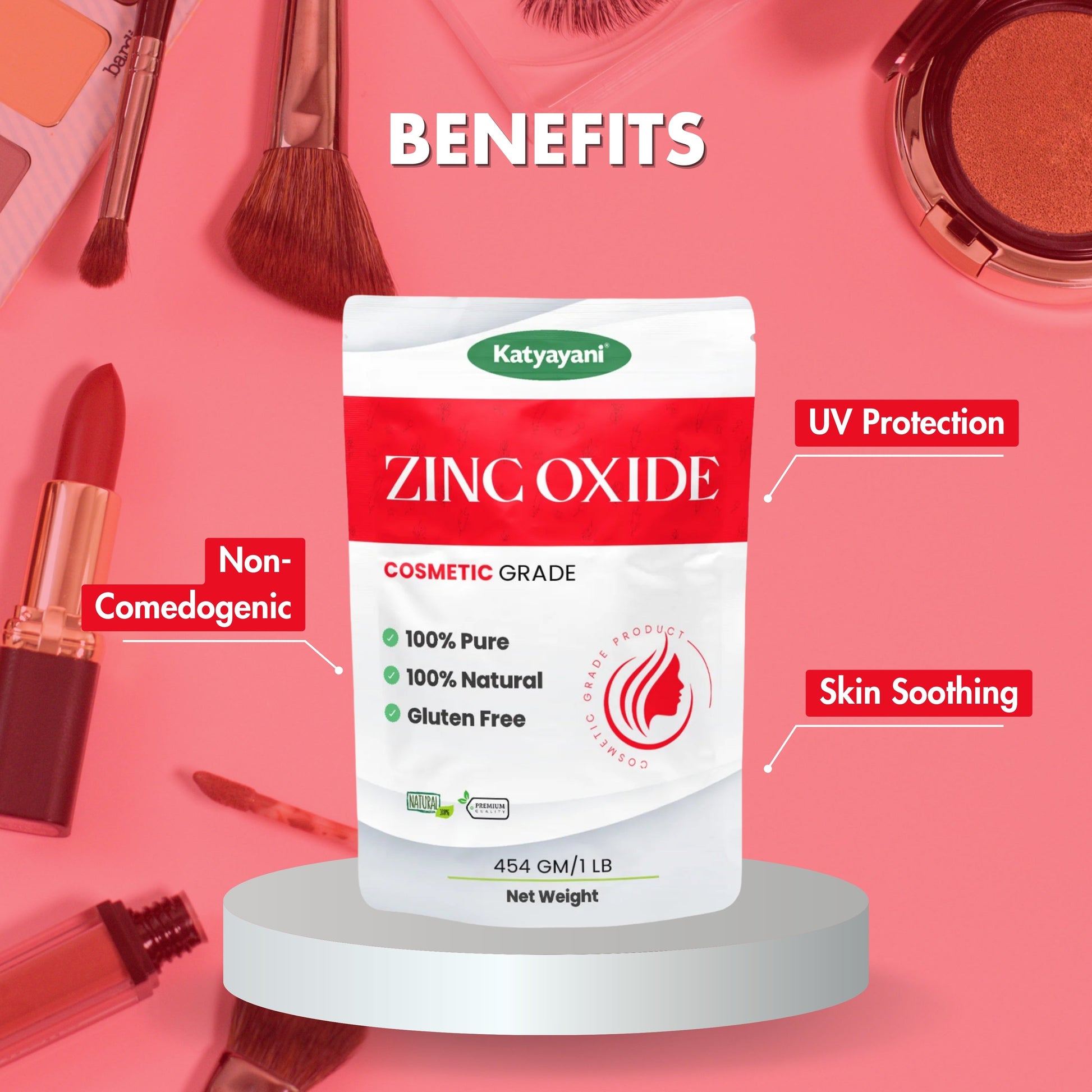 GGV Zinc Oxide 454 gm (16 OZ)-Cosmetic Grade Green Garden Vibes Grades