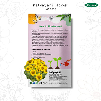 GGV Sunflower Sungold Flowering Seeds Green Garden Vibes Canada