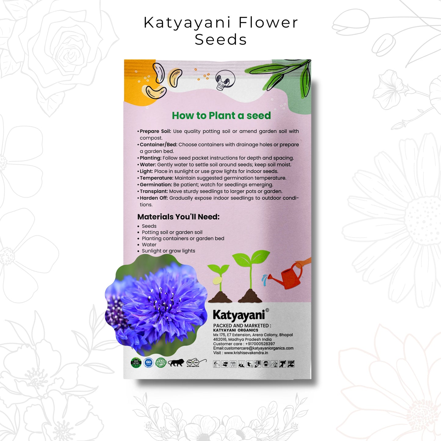 GGV Corn Flower Mix Flowering Seeds