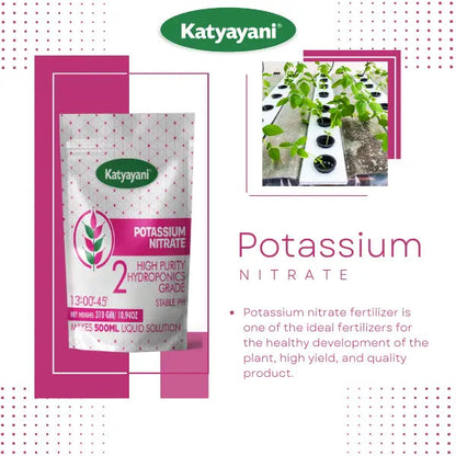 GGV Potassium Nitrate Powder 310 gm | Premium-Grade for Plants & Agriculture Green Garden Vibes Hydroponics
