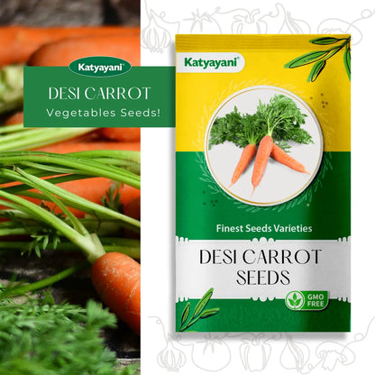 GGV Desi Carrot (long) Vegetable Seeds