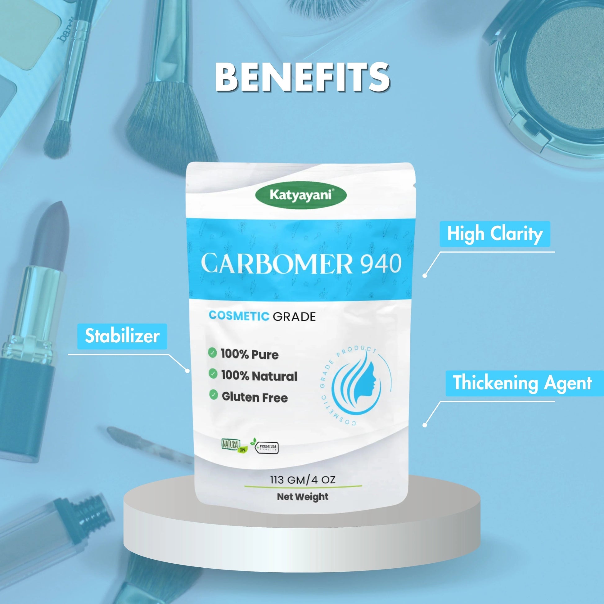 GGV Carbomer 940 113 gm (4 oz)-Cosmetic Grade Green Garden Vibes Grades