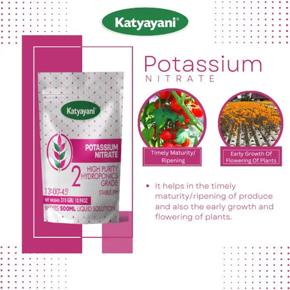 GGV Potassium Nitrate Powder 310 gm | Premium-Grade for Plants & Agriculture Green Garden Vibes Hydroponics