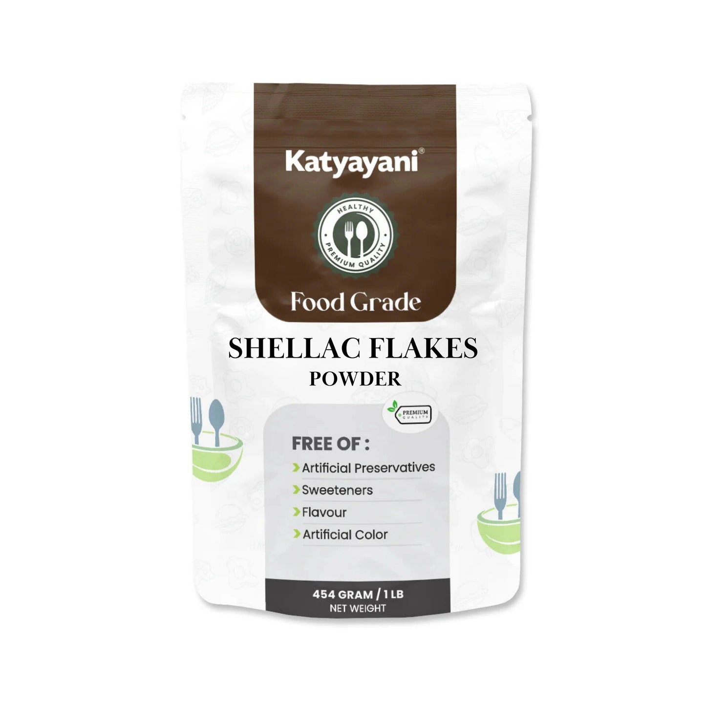 GGV Shellac Flakes 454 gm (1lb)- Food Grade Green Garden Vibes Grades
