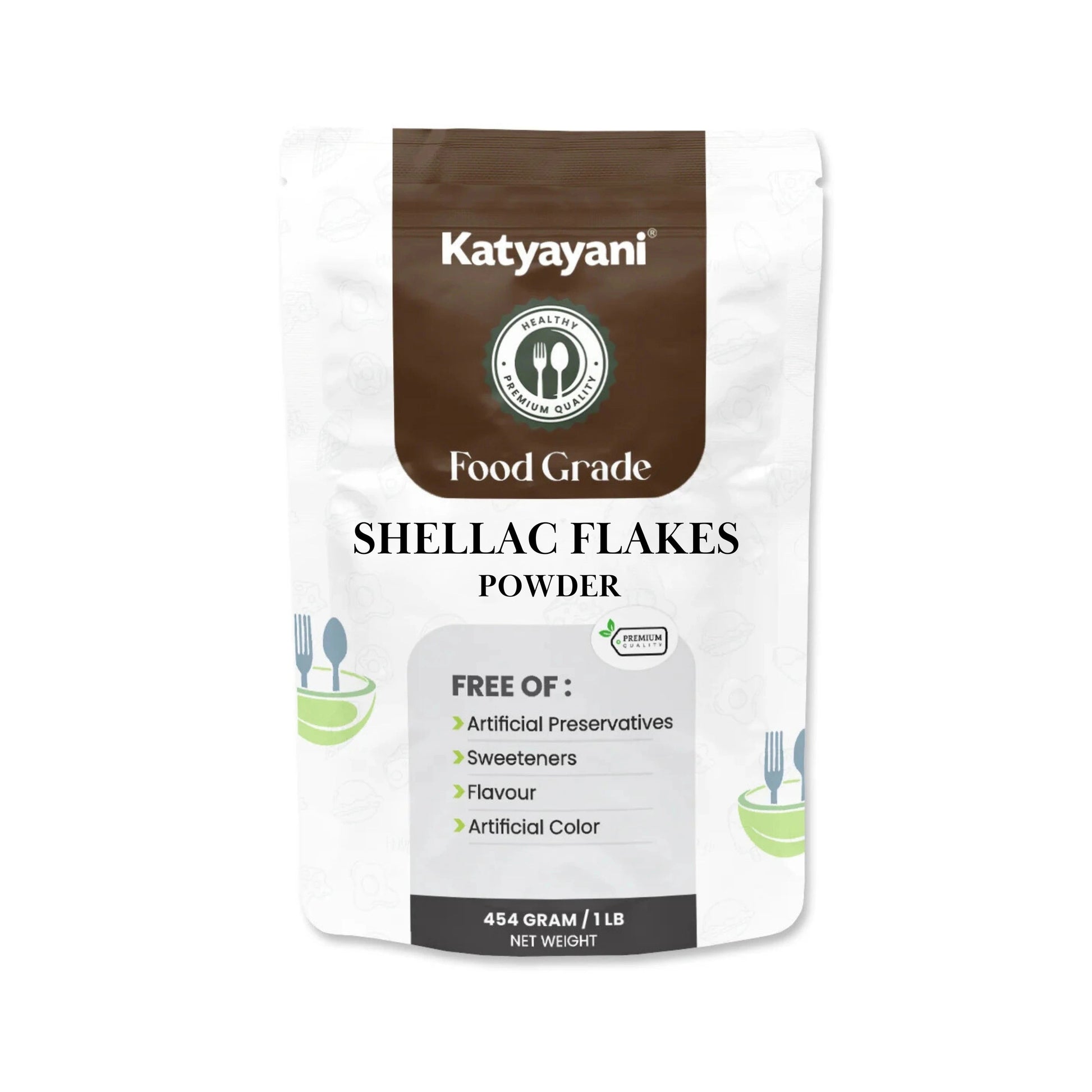 GGV Shellac Flakes 454 gm (1lb)- Food Grade Green Garden Vibes Grades
