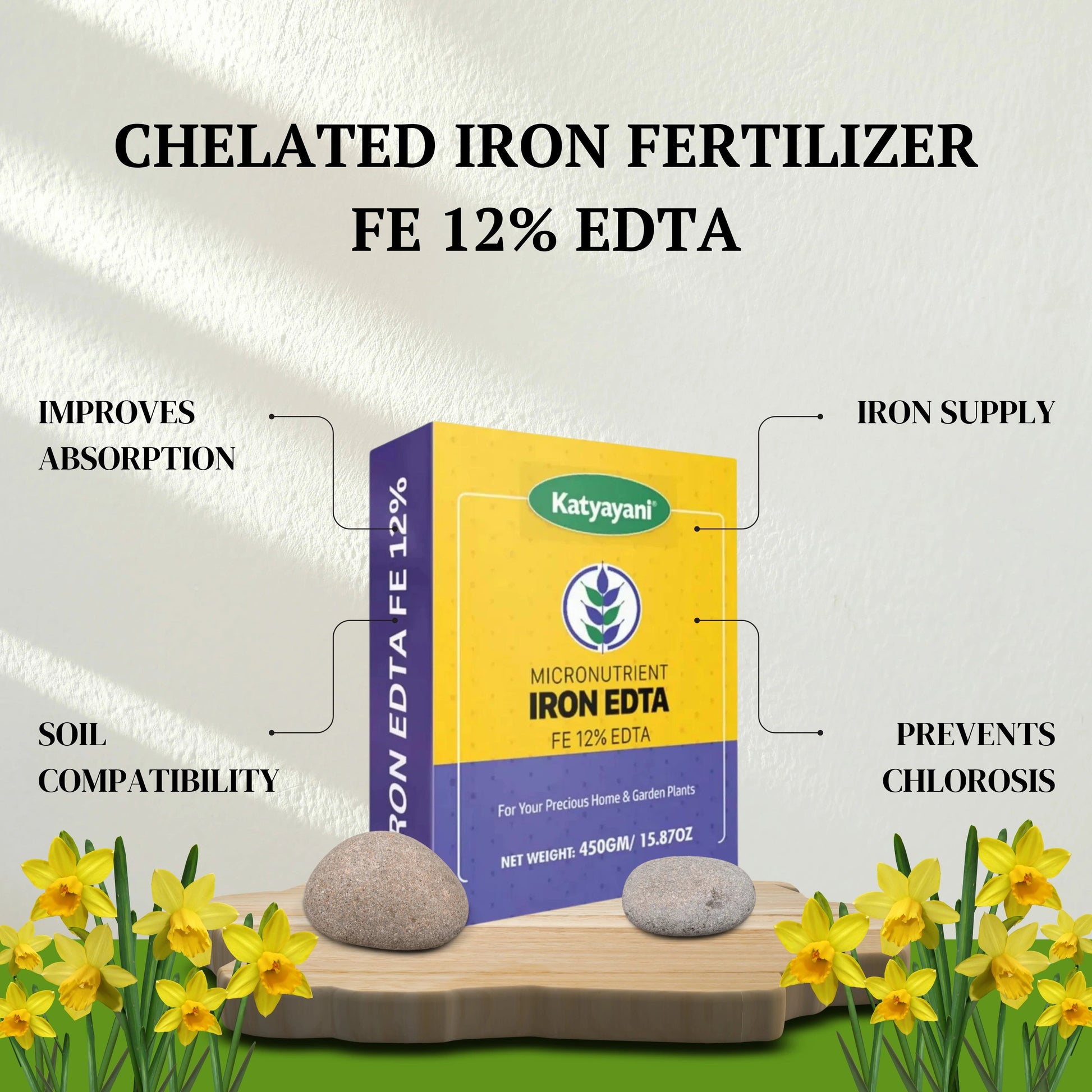 GGV Iron Fe 12% EDTA Chelated Fertilizer Green Garden Vibes Canada