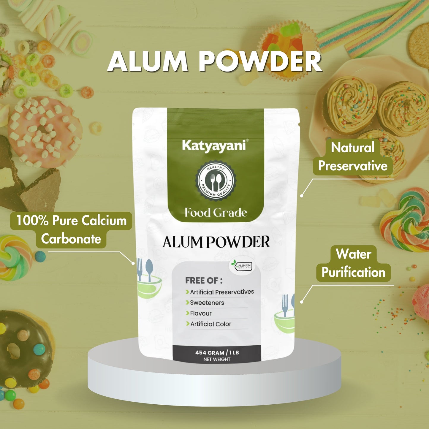 GGV Alum Powder - Food Grade Green Garden Vibes Grades
