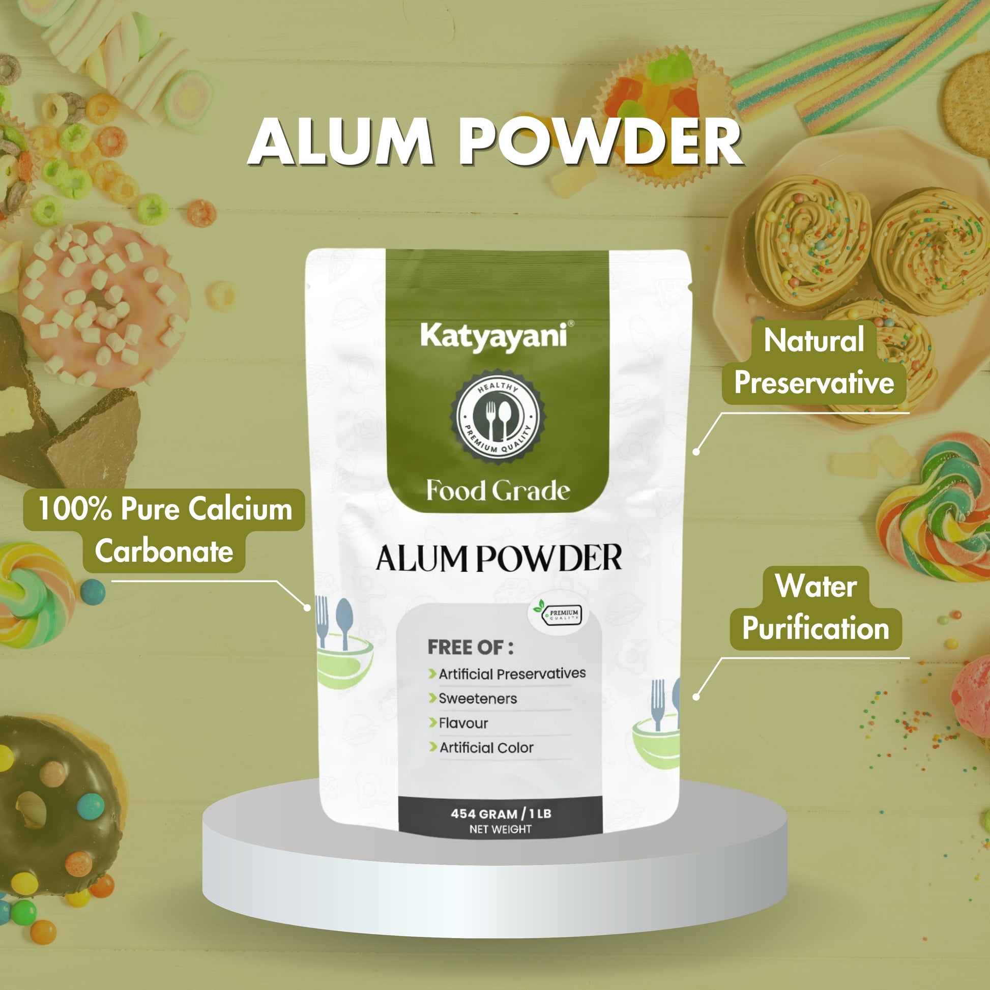 GGV Alum Powder - Food Grade Green Garden Vibes Grades