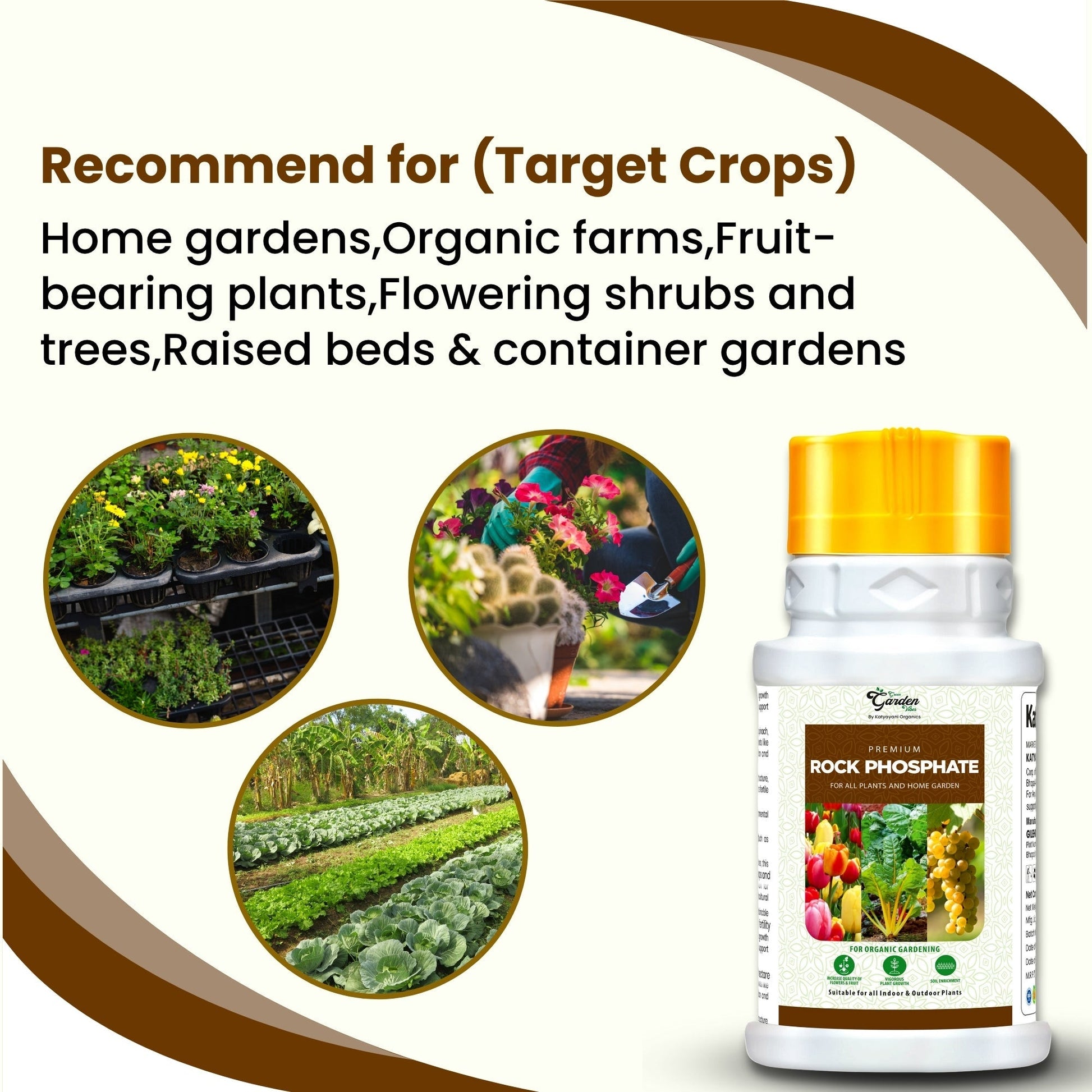 GGV Organic Premium Rock Phosphate (Boost Root Growth & Flowering) Green Garden Vibes Canada
