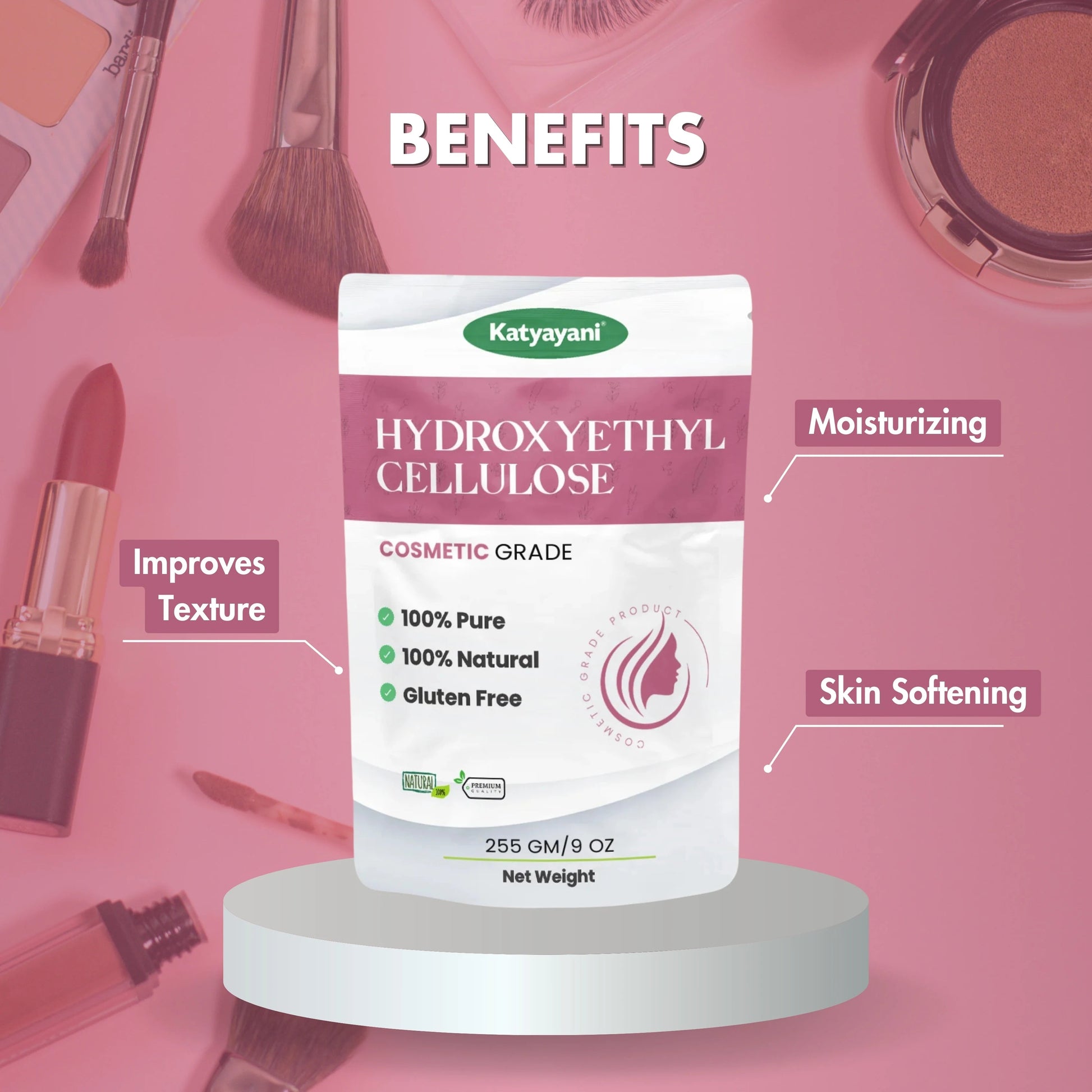 GGV HydroxyEthyl Cellulose-Cosmetic Grade Green Garden Vibes Grades