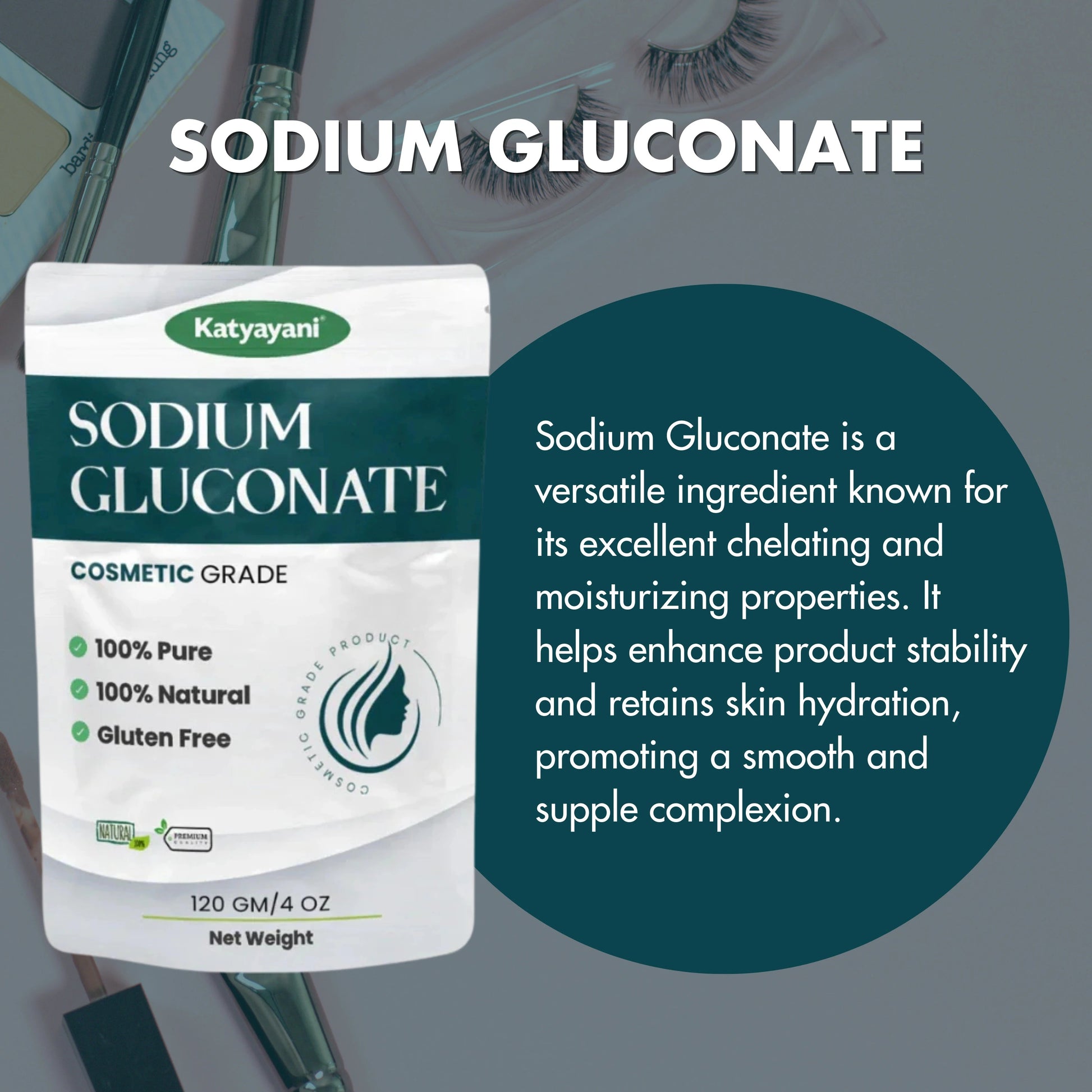 GGV Sodium Gluconate Powder 120 gm (4 oz)-Cosmetic Grade Green Garden Vibes Grades