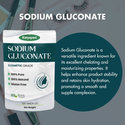 GGV Sodium Gluconate Powder 120 gm (4 oz)-Cosmetic Grade Green Garden Vibes Grades