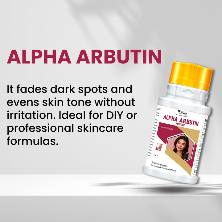 GGV Alpha Arbutin Powder | Cosmetic Grade Brightening Agent for Skincare Formulations Green Garden Vibes Grades