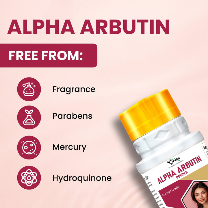 GGV Alpha Arbutin Powder | Cosmetic Grade Brightening Agent for Skincare Formulations Green Garden Vibes Grades
