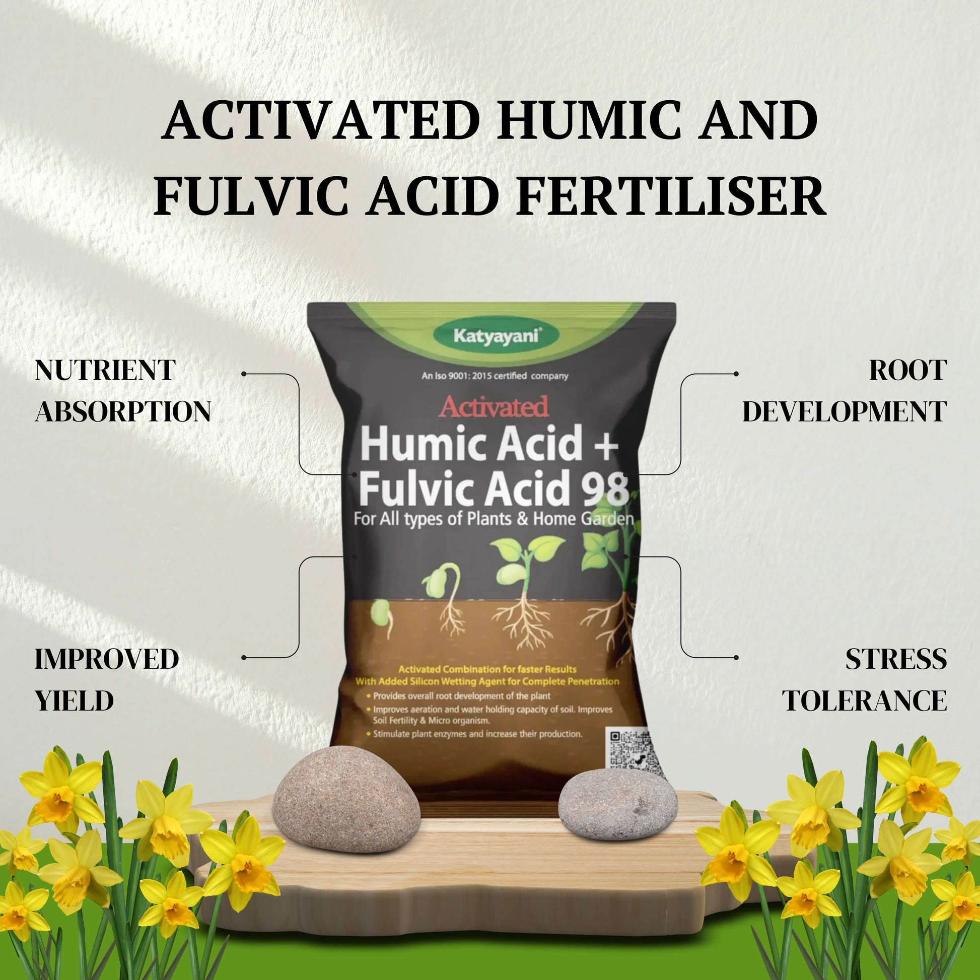 GGV Activated Humic Acid + Fulvic Acid 98% | Organic Soil Conditioner & Plant Growth Enhancer Green Garden Vibes Canada