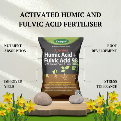 GGV Activated Humic Acid + Fulvic Acid 98% | Organic Soil Conditioner & Plant Growth Enhancer Green Garden Vibes Canada