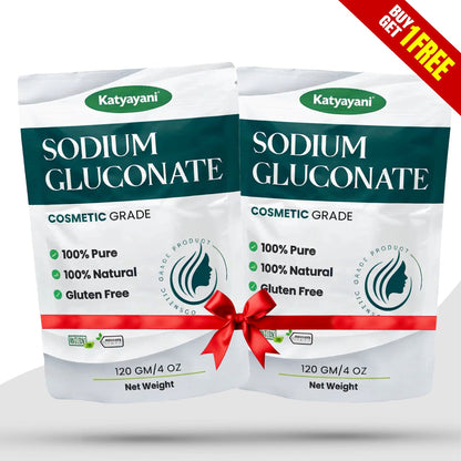 GGV Sodium Gluconate Powder 120 gm (4 oz) – Cosmetic Grade | Buy 1 Get 1 Free | Chelating Agent & pH Regulator for Skincare Formulations Green Garden Vibes Canada