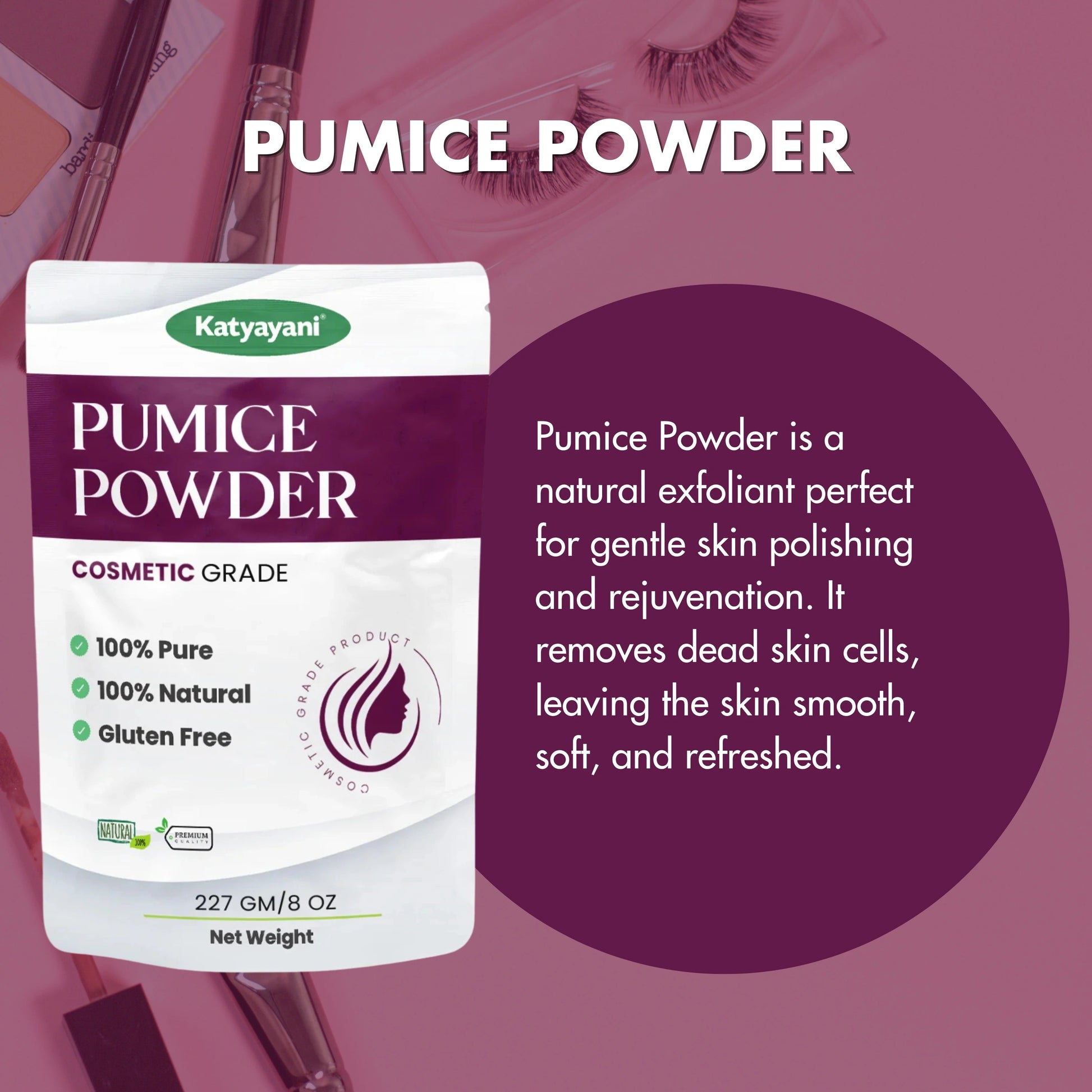 GGV Pumice Powder 227 gm (8 oz)-Cosmetic Grade Green Garden Vibes Grades