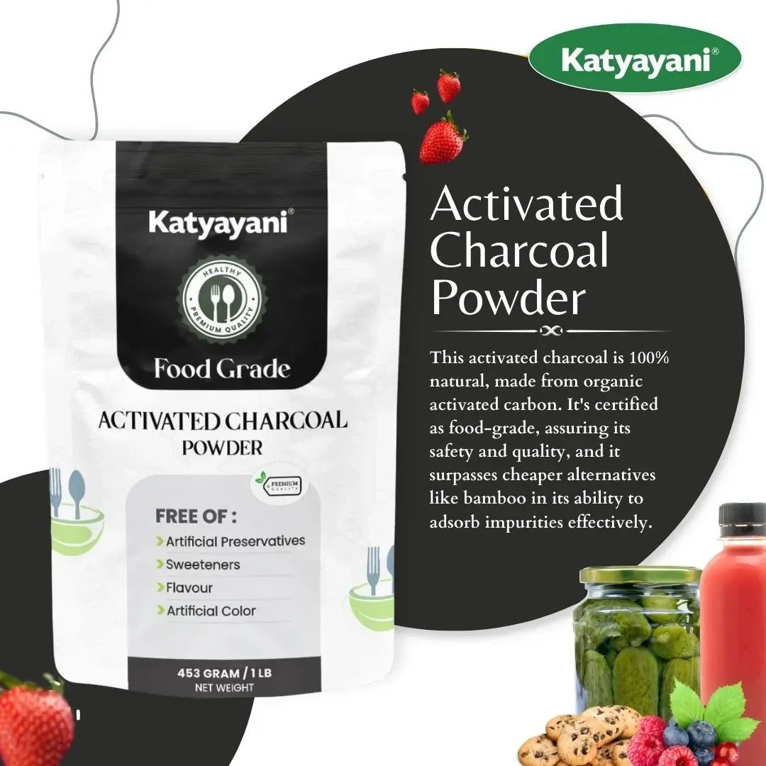 GGV Charcoal Powder 453gm (1lb)-Food Grade Green Garden Vibes Grades